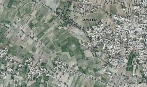 Map of Amin Khel sampling site of District Karak KP, Pakistan.