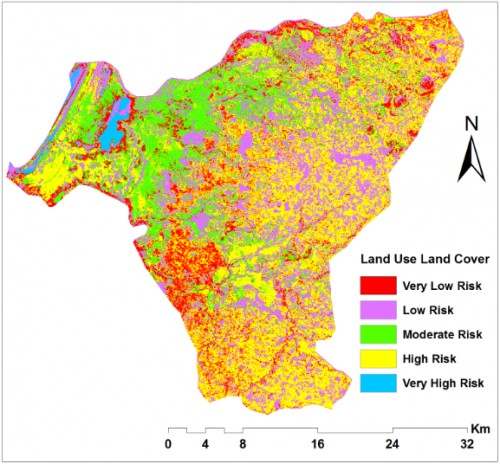 Socio-economic factors that affect malaria occurrence and distribution in the study. c) Reclassified land uses