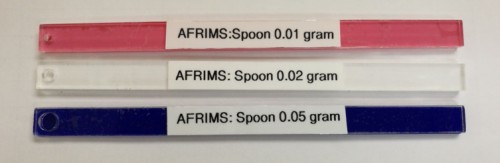 Design of the AFRIMS spoons used for larva food feeding
