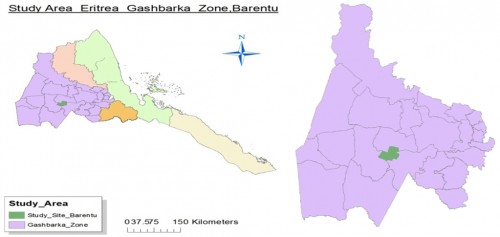 Study area: Barentu site, Gash Barka Zone, Eritrea, Africa