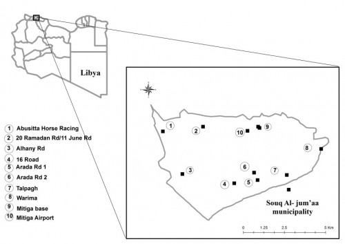 Map of Study area at Souq Al Jumaa municipality.