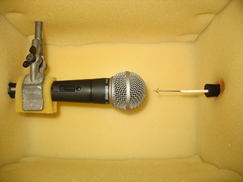 Sound chamber with a microphone